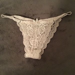 White lace panties